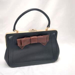 EUC Kate Spade New York Cricket Street Small Emilia Bag Black & Brown Bow Purse